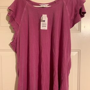 Plus size blouse, 2xl, berry color